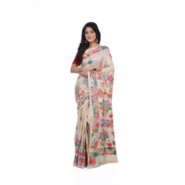 HANDWOVEN KANTHA STITCH SAREE