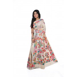 HANDWOVEN KANTHA STITCH SAREE