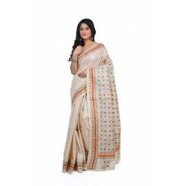 HANDWOVEN KANTHA STITCH SAREE