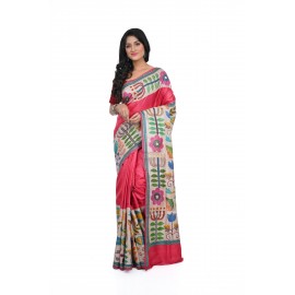 HANDWOVEN KANTHA STITCH SAREE
