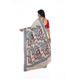 HANDWOVEN KANTHA STITCH SAREE