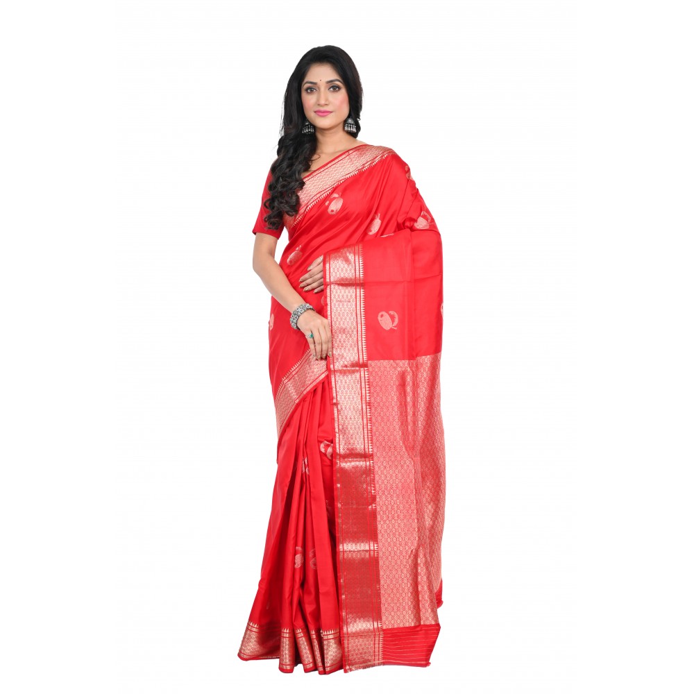 HANDWOVEN PURE SILK MARRIAGE SAREE