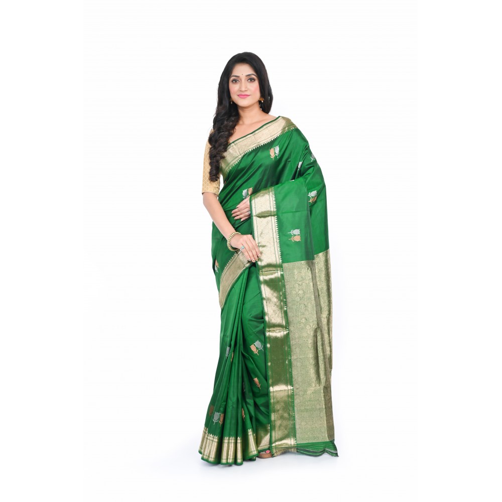 HANDWOVEN PURE SILK MARRIAGE SAREE