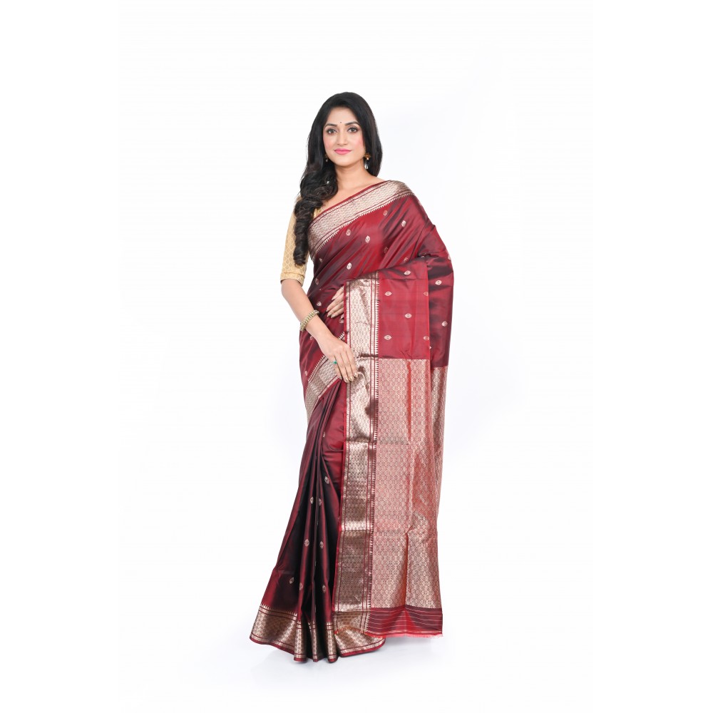 HANDWOVEN PURE SILK MARRIAGE SAREE