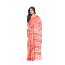 HANDWOVEN KANTHA STITCH SAREE