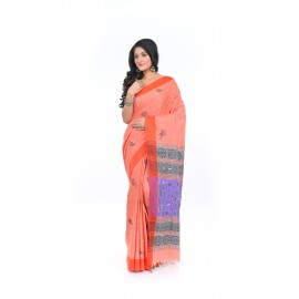 HANDWOVEN KANTHA STITCH SAREE