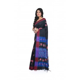 HANDWOVEN KANTHA STITCH SAREE