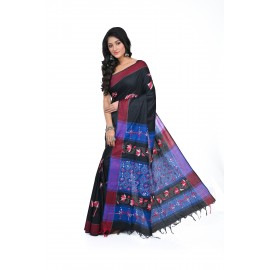 HANDWOVEN KANTHA STITCH SAREE