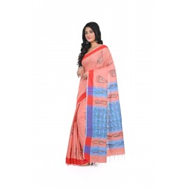 HANDWOVEN KANTHA STITCH SAREE