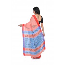 HANDWOVEN KANTHA STITCH SAREE