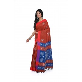 HANDWOVEN KANTHA STITCH SAREE
